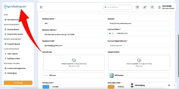 Custom Logo Branding