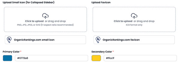 White-label client portal customized with a business's own branding using ClientRamp