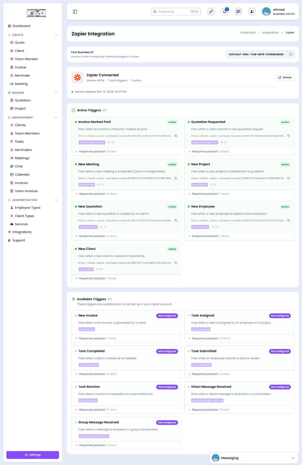 How to use our Zapier API