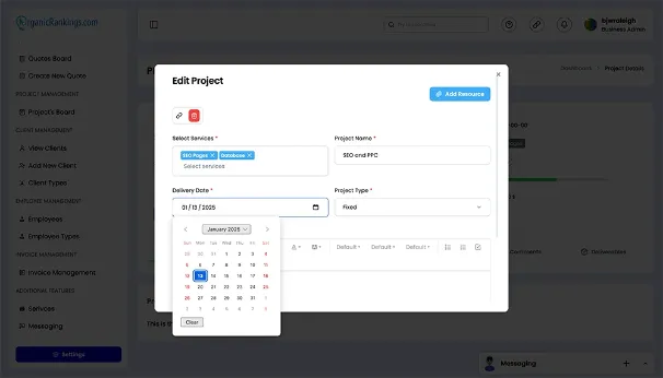 Project Delivery Date