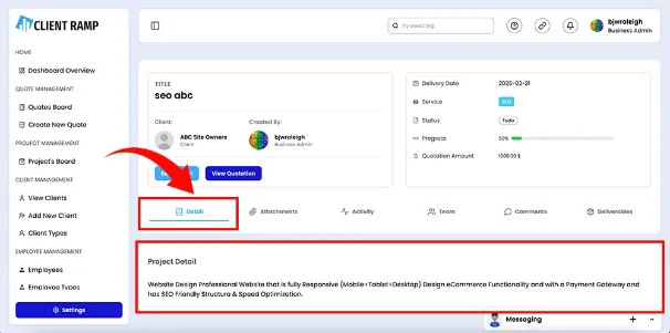 Team Project Details