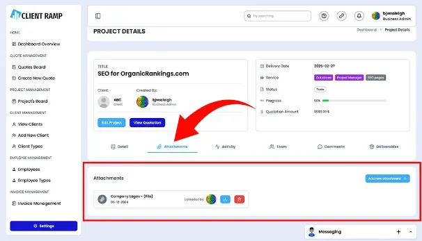 Project Details Attachments