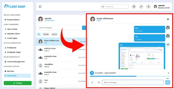 Uploading Client Files